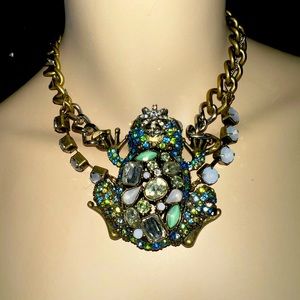 Betsy Johnson frog prince choker necklace RARE!!